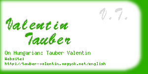 valentin tauber business card